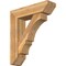 Ekena Millwork Balboa Slat Rough Sawn Bracket w/ Offset Brace, Western Red Cedar, 8"W x 30"D x 34"H BKT0806X30X34BOA06RWR - alternate 1